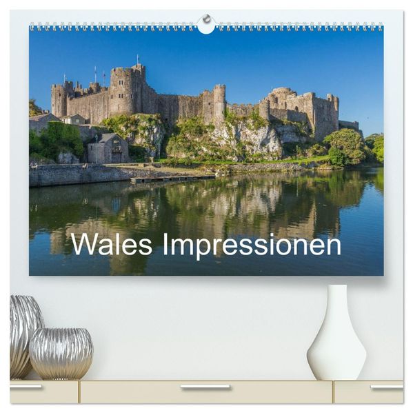 Wales Impressionen (hochwertiger Premium Wandkalender 2027 DIN A2 quer) Kunstdruck in Hochglanz