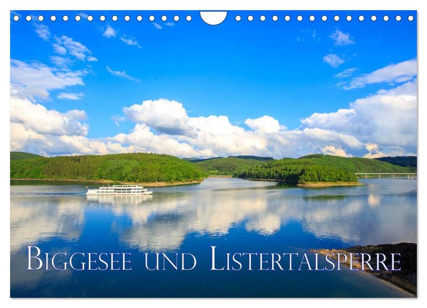 Biggesee und Listertalsperre (Wandkalender 2027 DIN A4 quer) CALVENDO Monatskalender