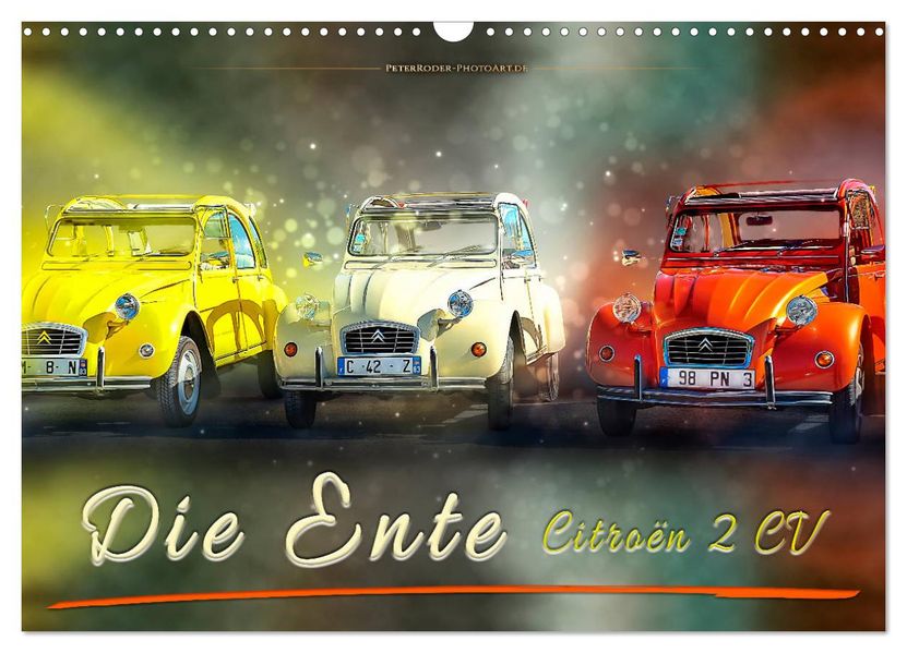 Die Ente - Citroën 2CV (Wandkalender 2027 DIN A3 quer) CALVENDO Monatskalender
