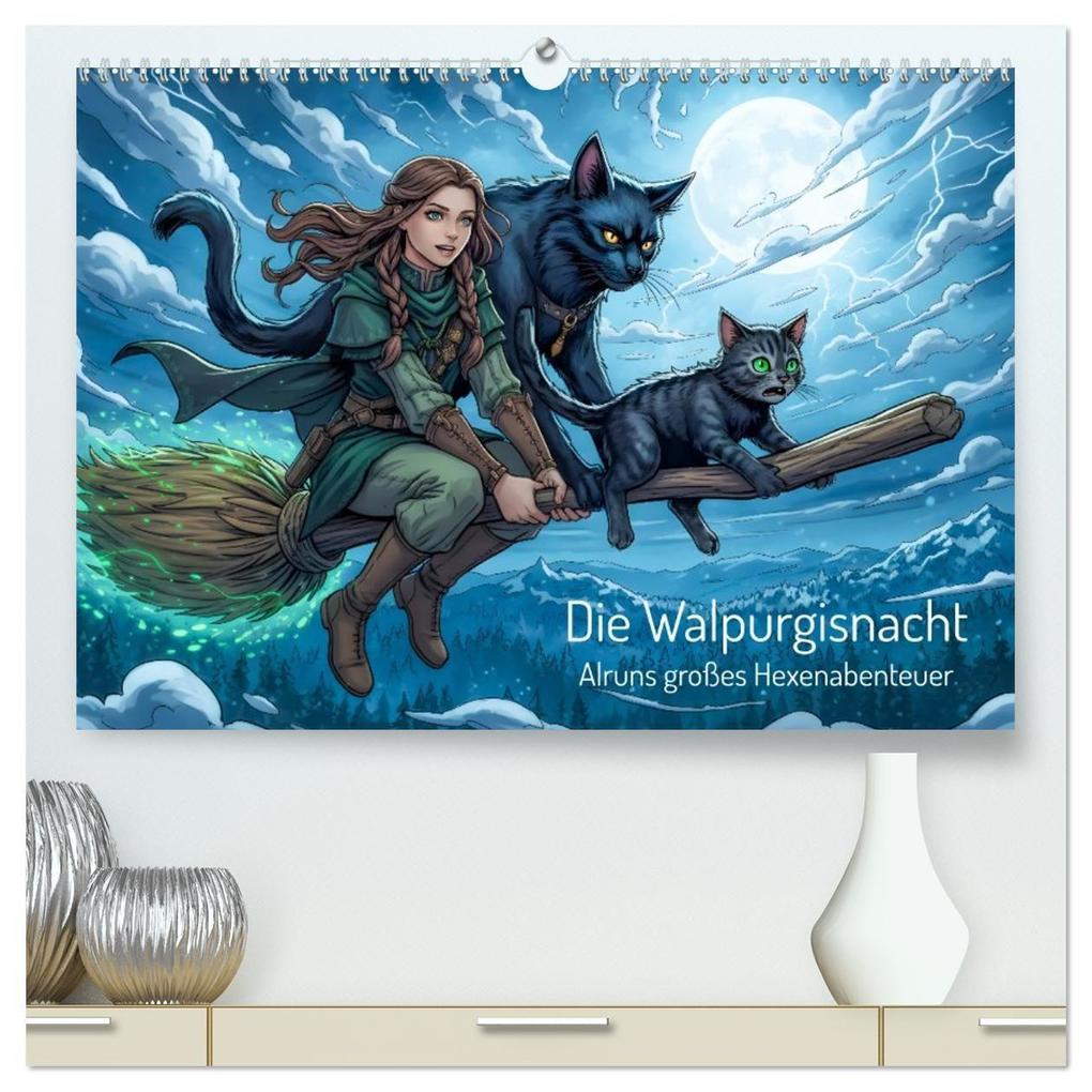Die Walpurgisnacht - Alruns großes Hexenabenteuer (hochwertiger Premium Wandkalender 2027 DIN A2 quer) Kunstdruck in Hochglanz