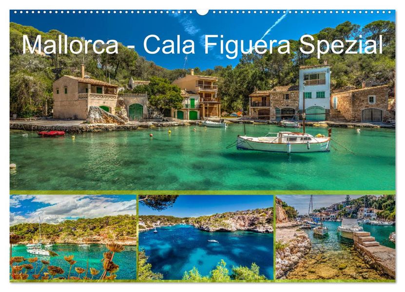 Mallorca - Cala Figuera Spezial (Wandkalender 2027 DIN A2 quer) CALVENDO Monatskalender