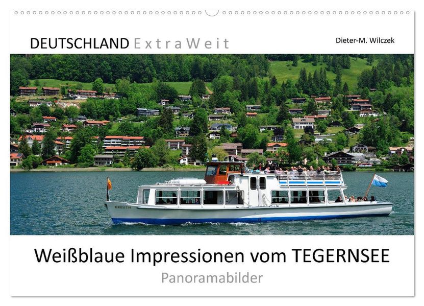 Weißblaue Impressionen vom Tegernsee (Wandkalender 2027 DIN A2 quer) CALVENDO Monatskalender