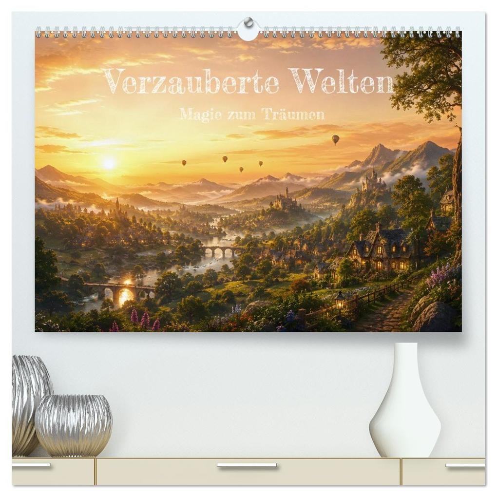Verzauberte Welten Magie zum Träumen (hochwertiger Premium Wandkalender 2027 DIN A2 quer) Kunstdruck in Hochglanz