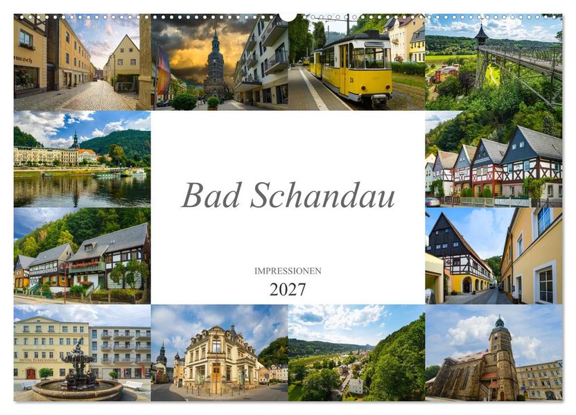 Bad Schandau Impressionen (Wandkalender 2027 DIN A2 quer) CALVENDO Monatskalender