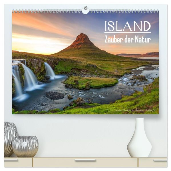 ISLAND - Zauber der Natur (hochwertiger Premium Wandkalender 2027 DIN A2 quer) Kunstdruck in Hochglanz