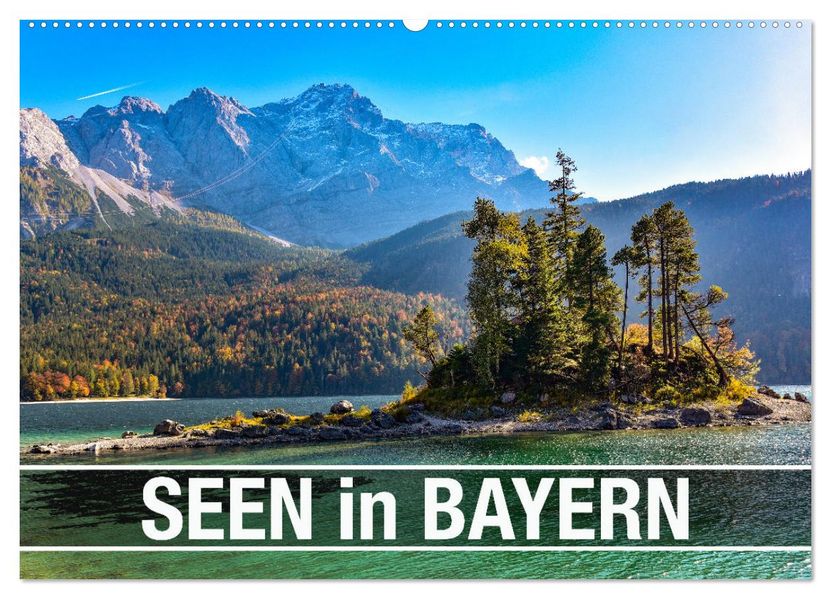 Seen in Bayern (Wandkalender 2027 DIN A2 quer) CALVENDO Monatskalender