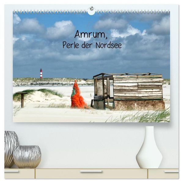 Amrum Perle der Nordsee (hochwertiger Premium Wandkalender 2027 DIN A2 quer) Kunstdruck in Hochglanz