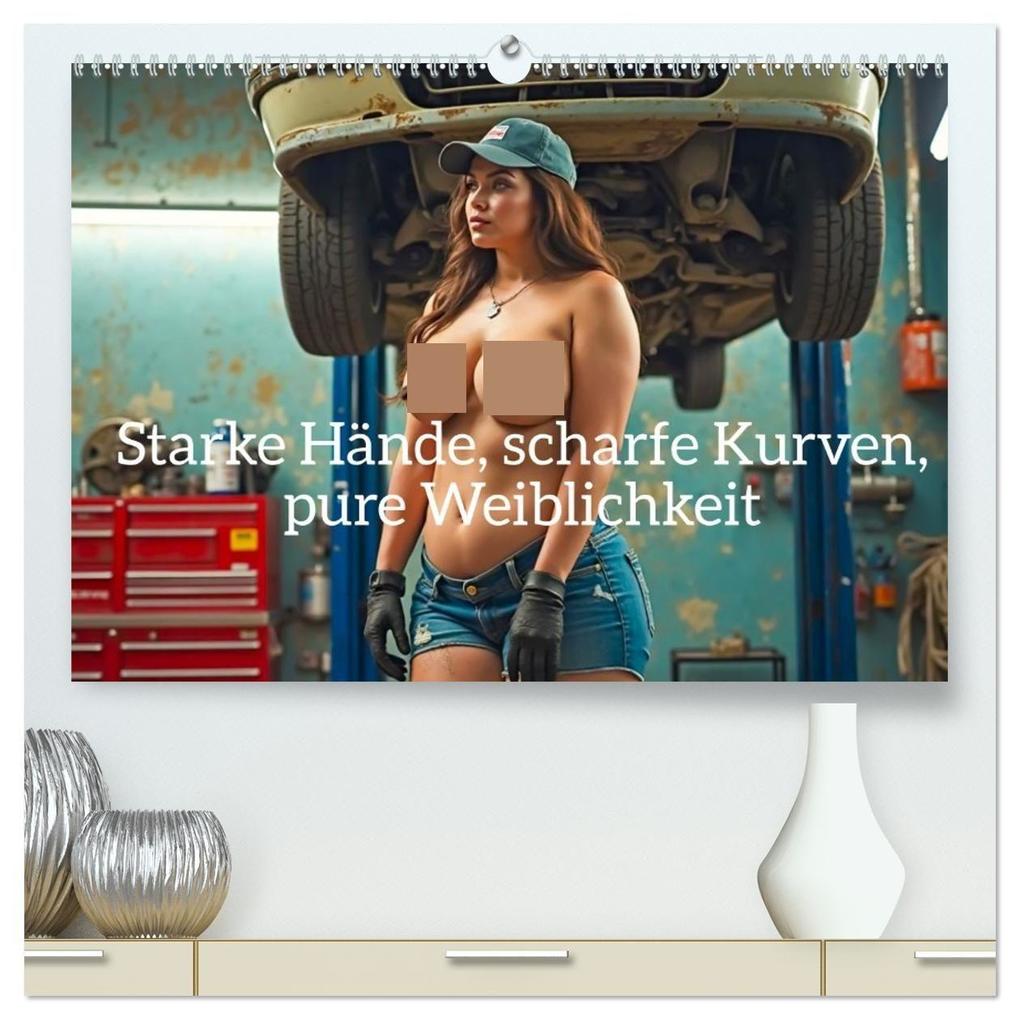 Starke Hände scharfe Kurven pure Weiblichkeit (hochwertiger Premium Wandkalender 2027 DIN A2 quer) Kunstdruck in Hochglanz
