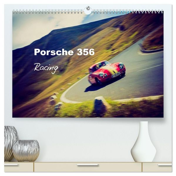 Porsche 356 - Racing (hochwertiger Premium Wandkalender 2027 DIN A2 quer) Kunstdruck in Hochglanz
