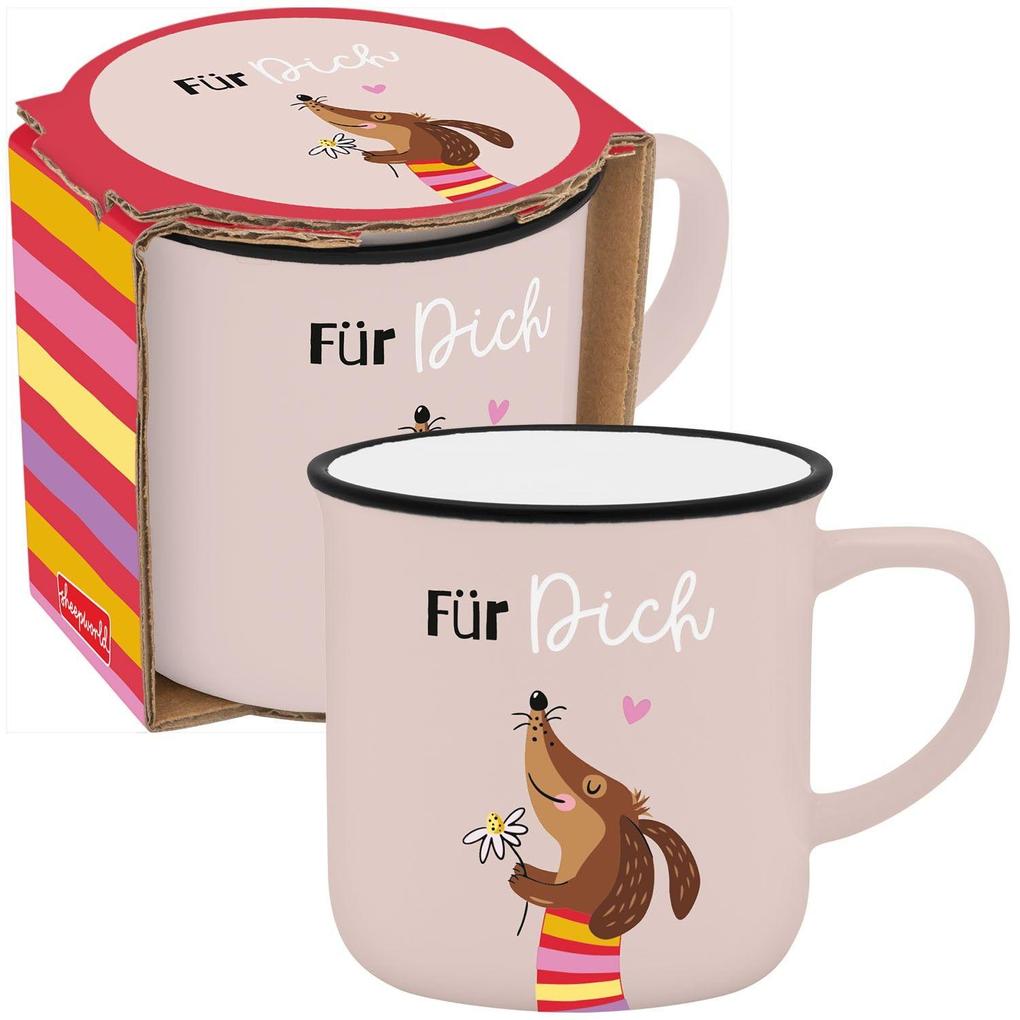 Espressotasse Dackel 'Für dich