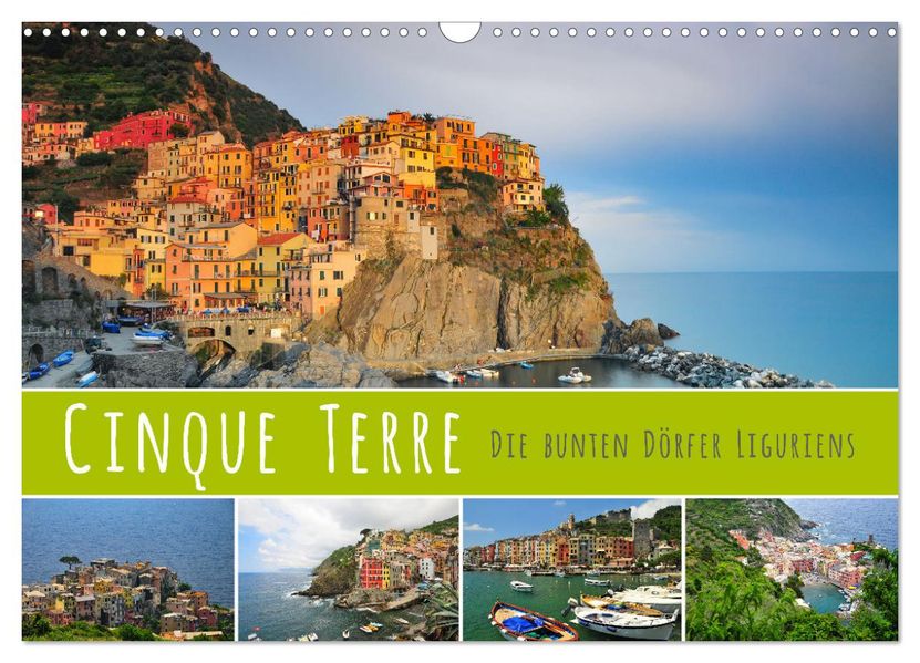 Cinque Terre - die bunten Dörfer Liguriens (Wandkalender 2027 DIN A3 quer) CALVENDO Monatskalender