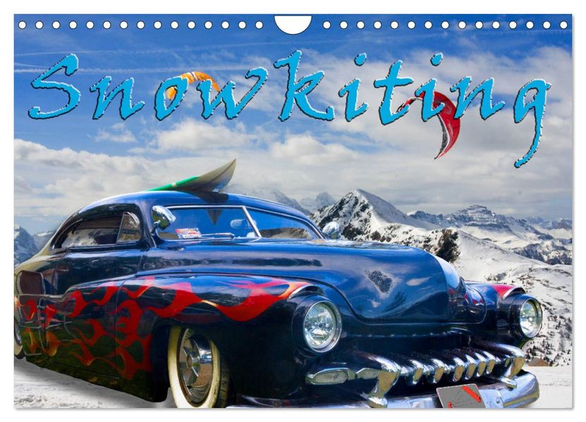 Snowkiting (Wandkalender 2027 DIN A4 quer) CALVENDO Monatskalender