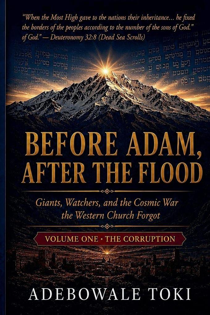 BEFORE ADAM AFTER THE FLOOD