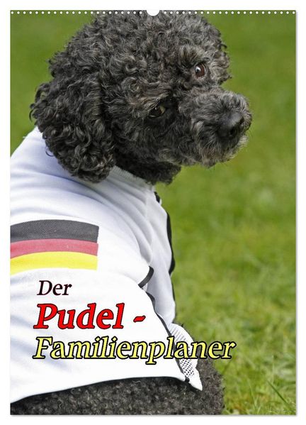 Der Pudel-Familienplaner (Wandkalender 2027 DIN A2 hoch) CALVENDO Monatskalender