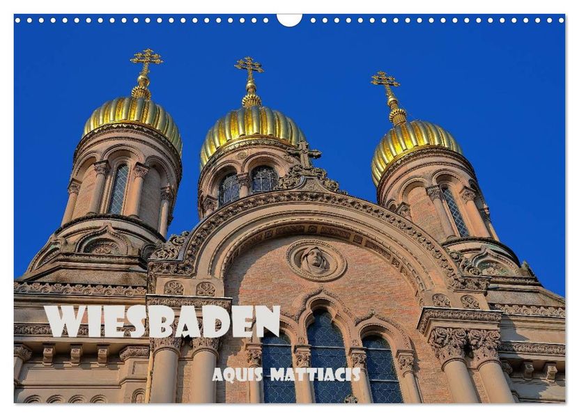 Wiesbaden Aquis Mattiacis (Wandkalender 2027 DIN A3 quer) CALVENDO Monatskalender