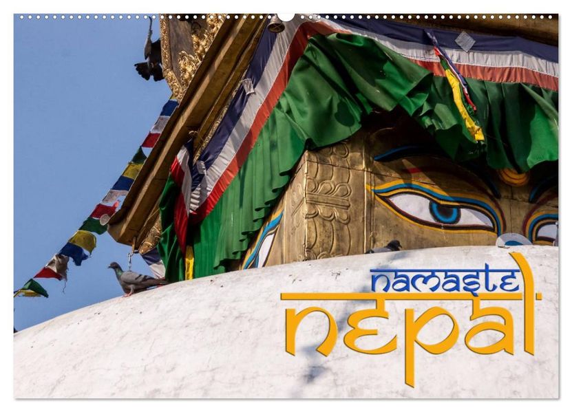 Namaste Nepal (Wandkalender 2027 DIN A2 quer) CALVENDO Monatskalender