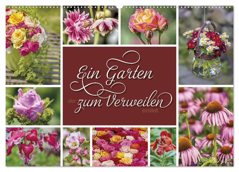 Ein Garten der zum Verweilen einlädt (Wandkalender 2027 DIN A2 quer) CALVENDO Monatskalender