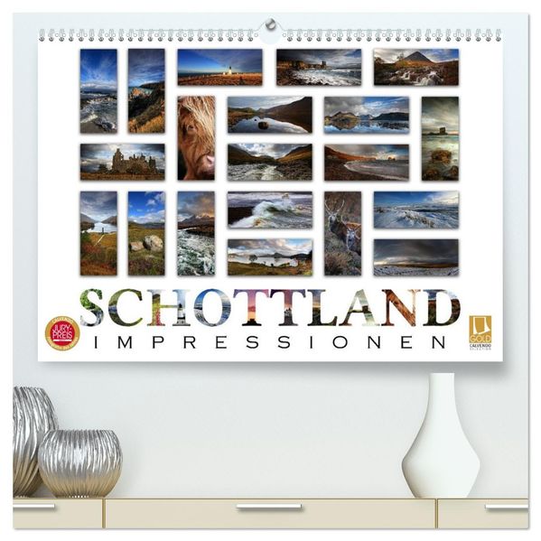 Schottland Impressionen (hochwertiger Premium Wandkalender 2027 DIN A2 quer) Kunstdruck in Hochglanz