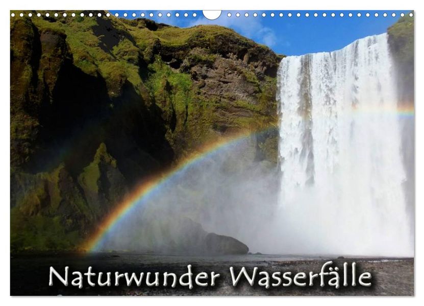 Naturwunder Wasserfälle (Wandkalender 2027 DIN A3 quer) CALVENDO Monatskalender
