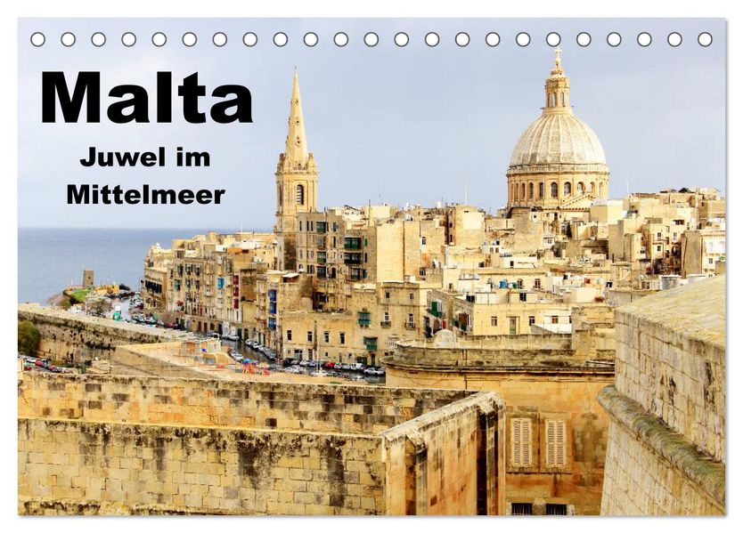 Malta - Juwel im Mittelmeer (Tischkalender 2027 DIN A5 quer) CALVENDO Monatskalender