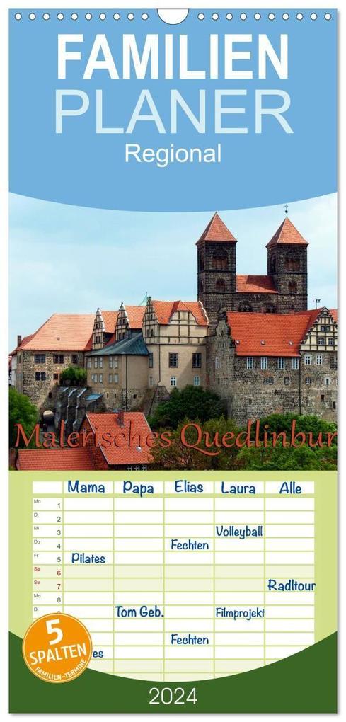 Familienplaner 2027 - Malerisches Quedlinburg mit 5 Spalten (Wandkalender 21 x 45 cm) CALVENDO