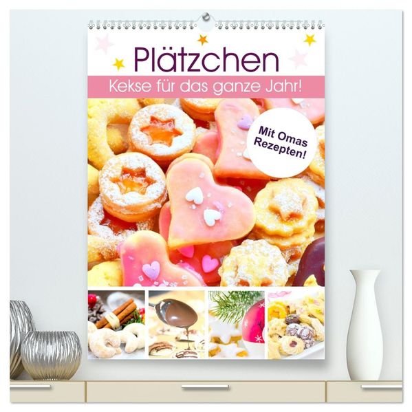 Plätzchen. Kekse für das ganze Jahr! (hochwertiger Premium Wandkalender 2027 DIN A2 hoch) Kunstdruck in Hochglanz