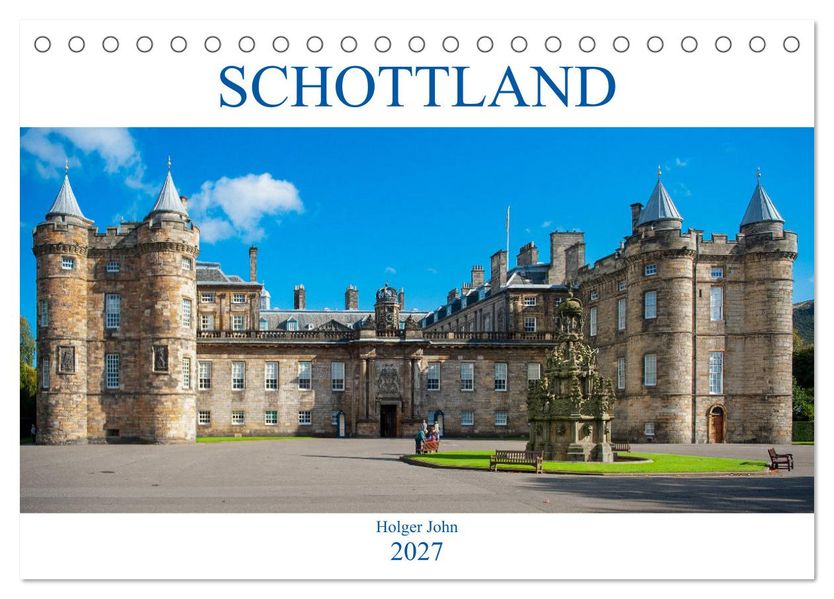 Blickpunkte SCHOTTLAND (Tischkalender 2027 DIN A5 quer) CALVENDO Monatskalender