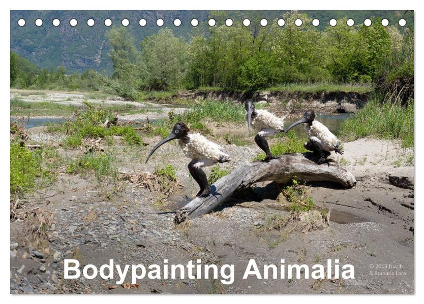 Bodypainting Animalia (Tischkalender 2027 DIN A5 quer) CALVENDO Monatskalender