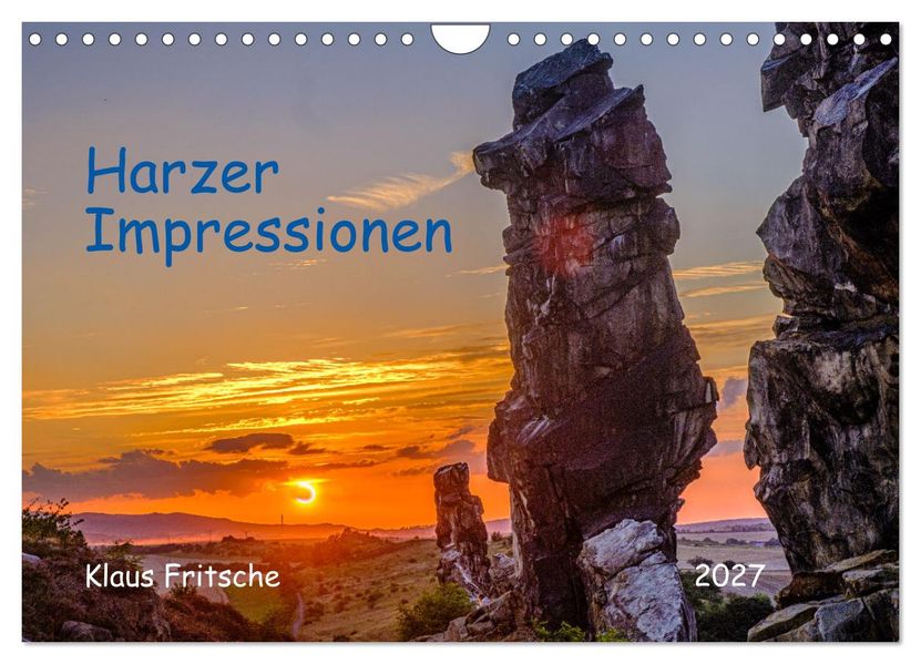 Harzer Impressionen - Natur Kultur und Geschichte (Wandkalender 2027 DIN A4 quer) CALVENDO Monatskalender
