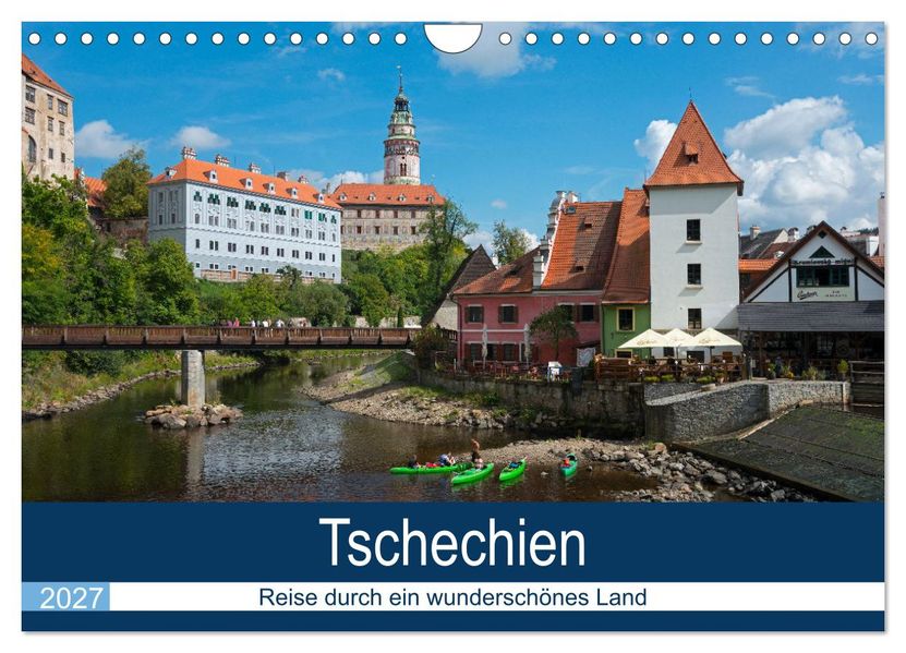 Tschechien - Eine Reise durch ein wunderschönes Land (Wandkalender 2027 DIN A4 quer) CALVENDO Monatskalender