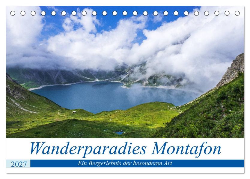 Wanderparadies Montafon (Tischkalender 2027 DIN A5 quer) CALVENDO Monatskalender