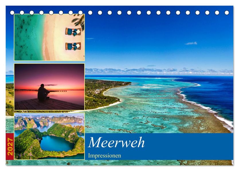 MEERweh Impressionen (Tischkalender 2027 DIN A5 quer) CALVENDO Monatskalender