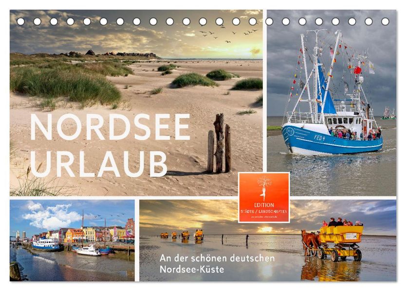 Nordsee-Urlaub (Tischkalender 2027 DIN A5 quer) CALVENDO Monatskalender