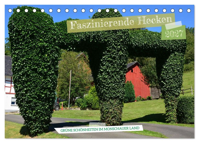 Faszinierende Hecken - Grüne Schönheiten im Monschauer Land (Tischkalender 2027 DIN A5 quer) CALVENDO Monatskalender