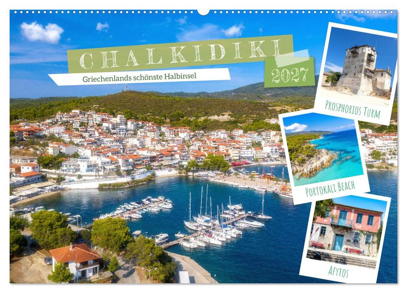 Chalkidiki - Griechenlands schönste Halbinsel (Wandkalender 2027 DIN A2 quer) CALVENDO Monatskalender