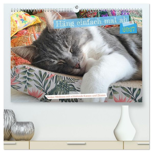 Häng einfach mal ab (hochwertiger Premium Wandkalender 2027 DIN A2 quer) Kunstdruck in Hochglanz