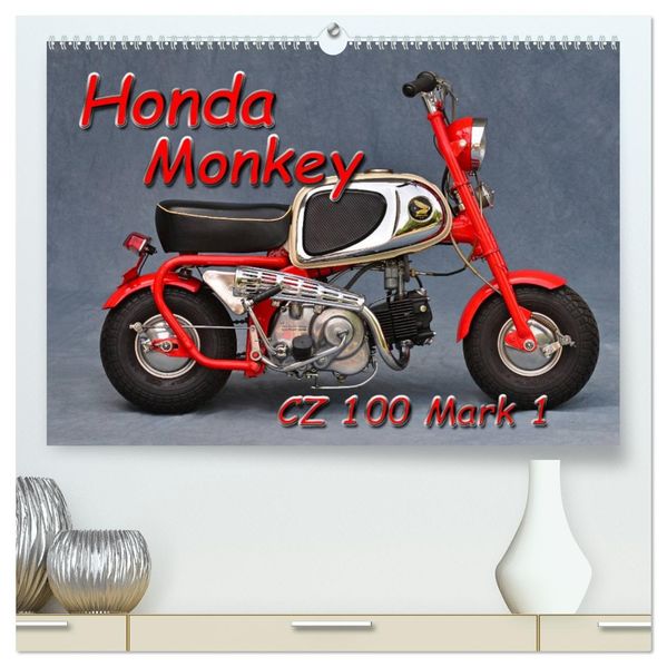 Honda Monkey CZ Mark 1 (hochwertiger Premium Wandkalender 2027 DIN A2 quer) Kunstdruck in Hochglanz