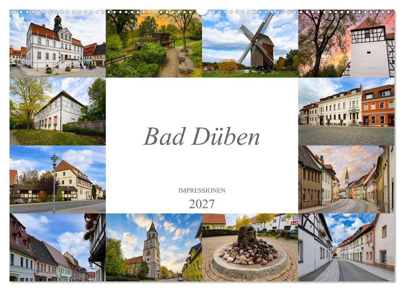 Bad Düben Impressionen (Wandkalender 2027 DIN A2 quer) CALVENDO Monatskalender