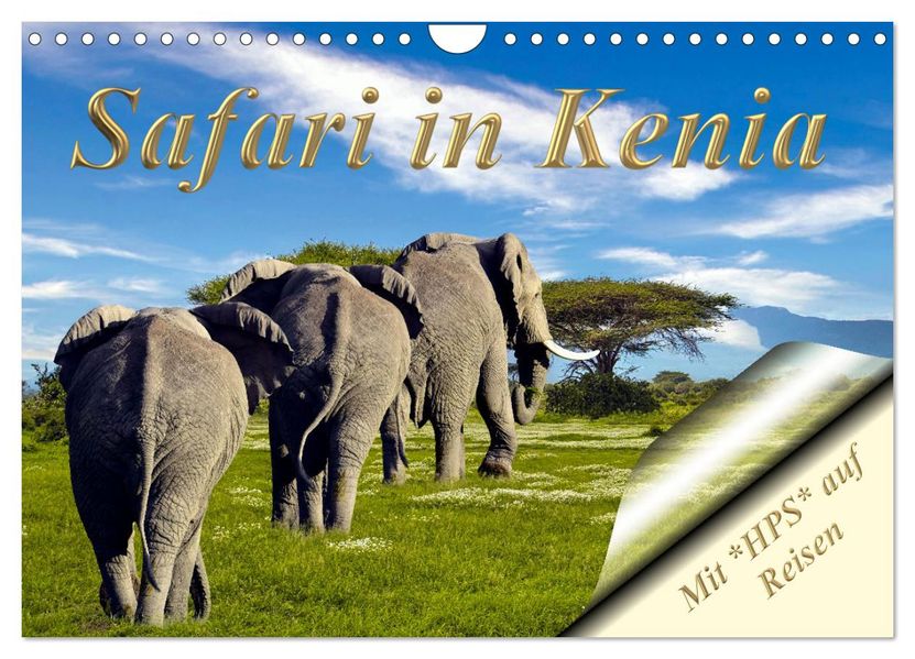 Safari in Kenia (Wandkalender 2027 DIN A4 quer) CALVENDO Monatskalender