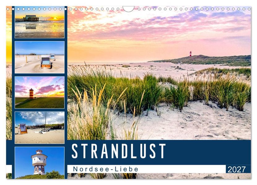 Strandlust Nordsee-Liebe (Wandkalender 2027 DIN A3 quer) CALVENDO Monatskalender