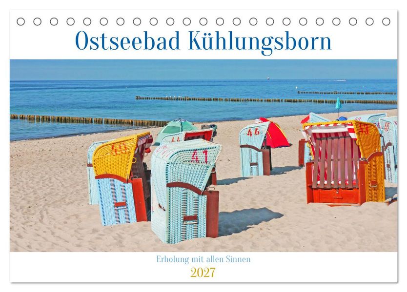 Ostseebad Kühlungsborn. Erholung mit allen Sinnen (Tischkalender 2027 DIN A5 quer) CALVENDO Monatskalender