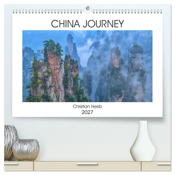 China Journey (hochwertiger Premium Wandkalender 2027 DIN A2 quer) Kunstdruck in Hochglanz