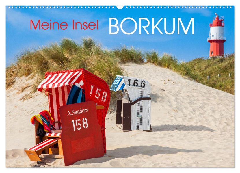 Meine Insel Borkum (Wandkalender 2027 DIN A2 quer) CALVENDO Monatskalender