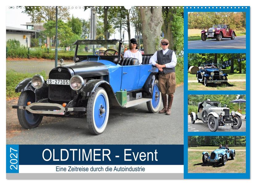 OLDTIMER-Event (Wandkalender 2027 DIN A2 quer) CALVENDO Monatskalender