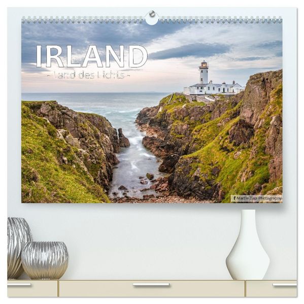 Irland Land des Lichts (hochwertiger Premium Wandkalender 2027 DIN A2 quer) Kunstdruck in Hochglanz