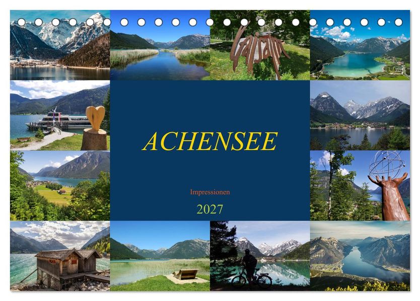 ACHENSEE Impressionen (Tischkalender 2027 DIN A5 quer) CALVENDO Monatskalender
