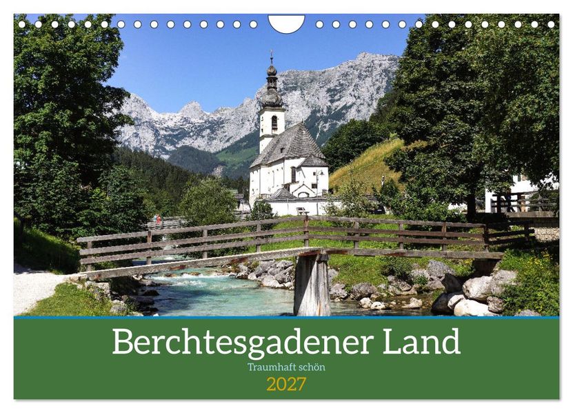 Berchtesgadener Land - Traumhaft schön (Wandkalender 2027 DIN A4 quer) CALVENDO Monatskalender