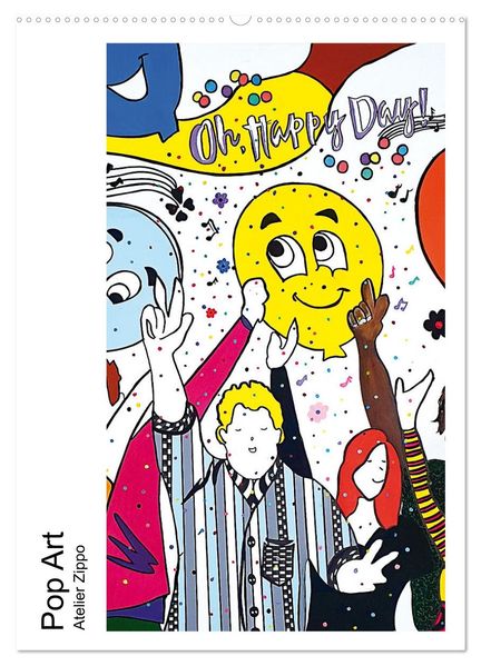 Pop Art - Atelier Zippo (Wandkalender 2027 DIN A2 hoch) CALVENDO Monatskalender