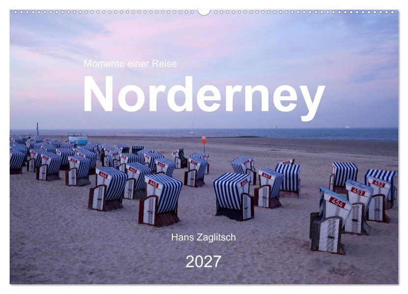 Norderney - Momente einer Reise (Wandkalender 2027 DIN A2 quer) CALVENDO Monatskalender