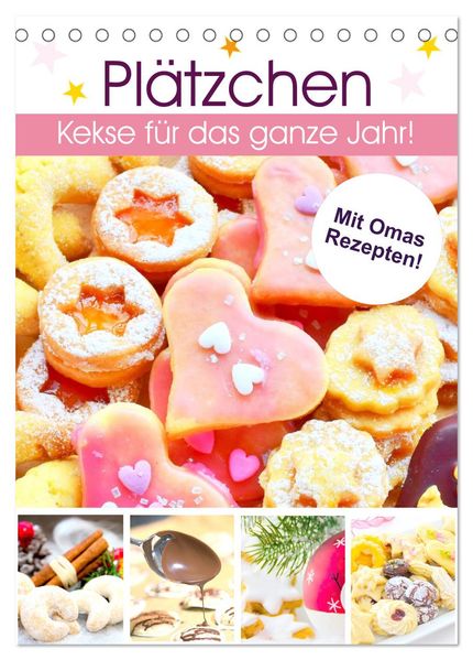 Plätzchen. Kekse für das ganze Jahr! (Tischkalender 2027 DIN A5 hoch) CALVENDO Monatskalender